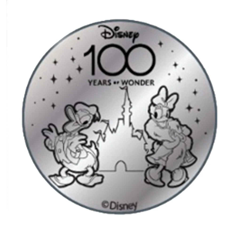 Disney World Pocket Token Coin - Disney100 Years Of Wonder - Donald And Daisy 3 Disney World Pocket Token Coin - Disney100 Years Of Wonder - Donald And Daisy