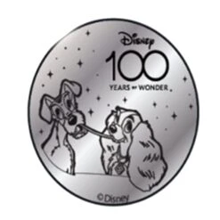 Disney World Pocket Token Coin - Disney100 Years Of Wonder - Lady And Tramp