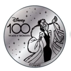 Disney World Pocket Token Coin - Disney100 Years Of Wonder - Cruella De Vil