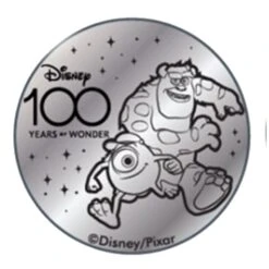 Disney World Pocket Token Coin - Disney100 Years Of Wonder - Sulley And Mike