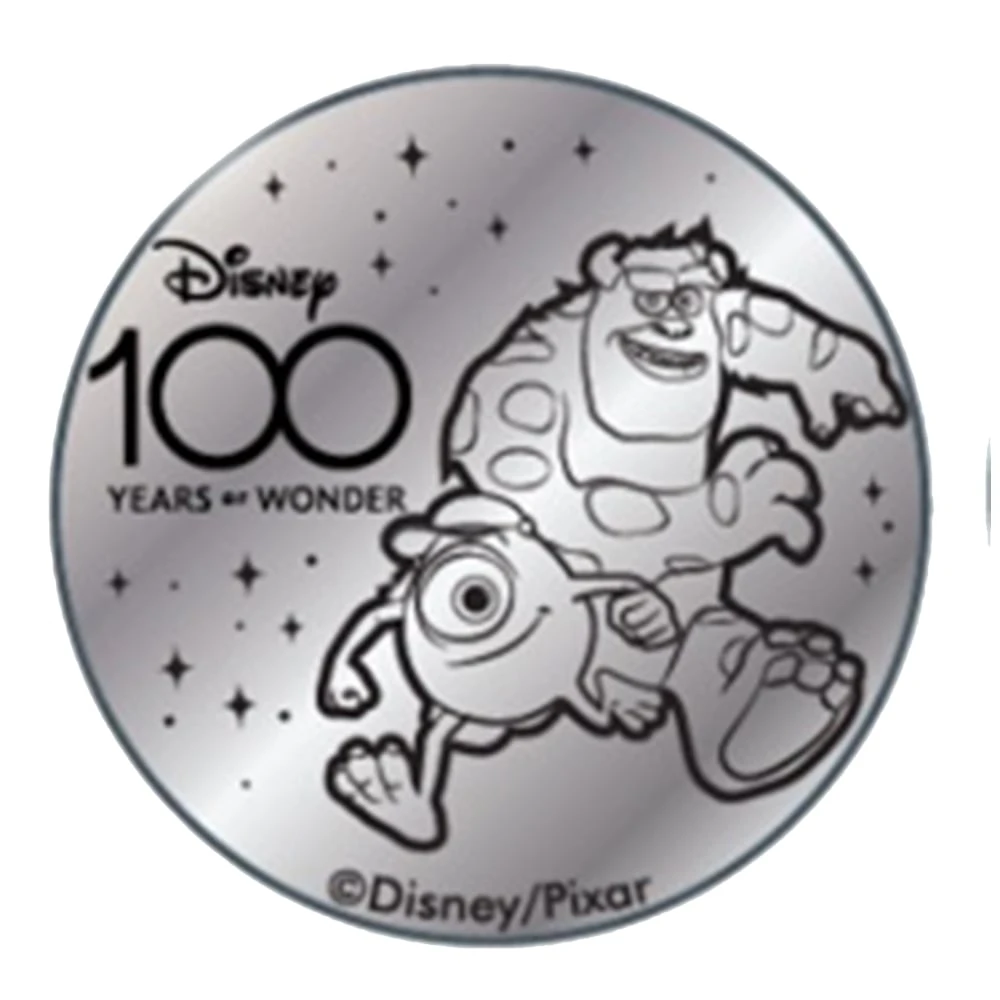 Disney World Pocket Token Coin - Disney100 Years Of Wonder - Sulley And Mike 3 Disney World Pocket Token Coin - Disney100 Years Of Wonder - Sulley And Mike