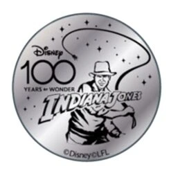 Disney World Pocket Token Coin - Disney100 Years Of Wonder - Indiana Jones