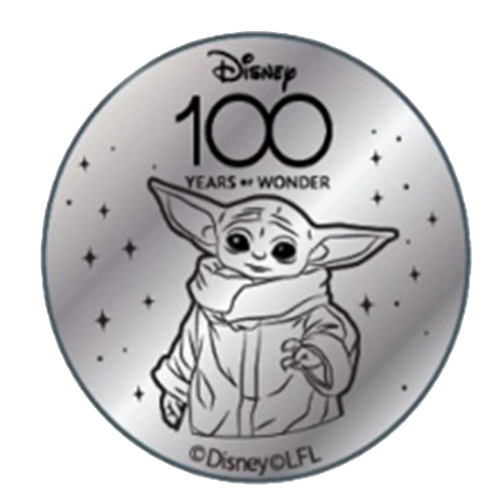 Disney World Pocket Token Coin - Disney100 Years Of Wonder - Baby Yoda 3 Disney World Pocket Token Coin - Disney100 Years Of Wonder - Baby Yoda