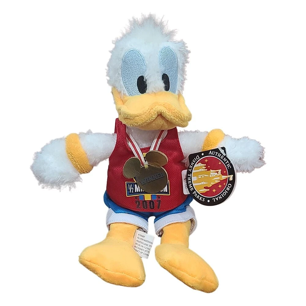Disney Plush - 2007 Disney 1/2 Marathon Donald Duck 3 Disney Plush - 2007 Disney 1/2 Marathon Donald Duck