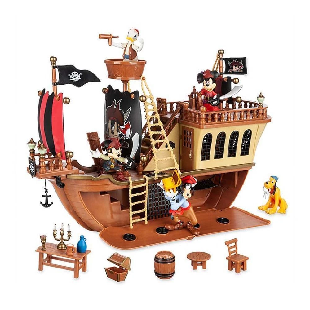Disney Playset - Pirates Of The Caribbean Mickey And Friends Pirate Ship 3 Disney Playset - Pirates Of The Caribbean Mickey And Friends Pirate Ship