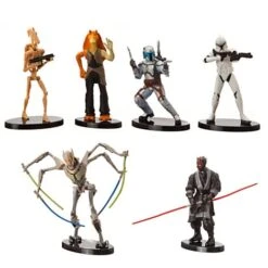 Disney Figurine Set - Star Wars Collectible Figures - Prequel Collection - DISNEY PARKS / STAR TOURS PACKAGING -Disney 11791 2