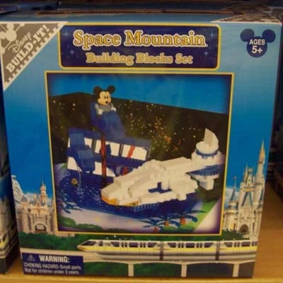 Disney Figurine Set - Build-It - Space Mountain 3 Disney Figurine Set - Build-It - Space Mountain