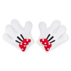 Disney Plush Hands - Minnie Mitts Gloves With Bows
