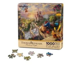 Disney Thomas Kinkade Puzzle - Beauty And The Beast - 1000 Pc