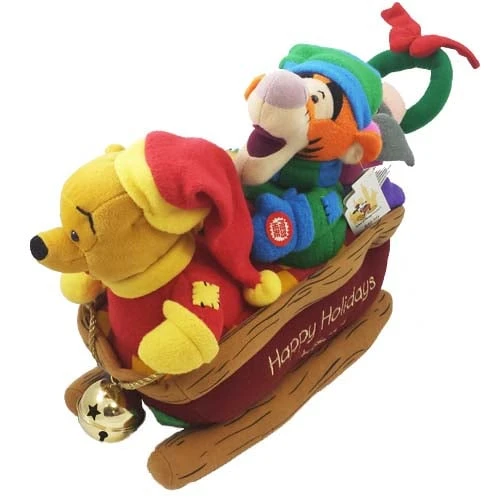 Disney Musical Plush Sleigh - Winnie The Pooh, Tigger, Eeyore 3 Disney Musical Plush Sleigh - Winnie The Pooh, Tigger, Eeyore