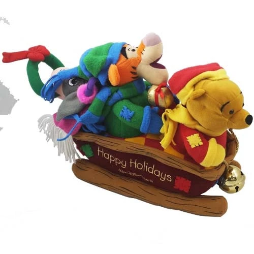 Disney Musical Plush Sleigh - Winnie The Pooh, Tigger, Eeyore 4 Disney Musical Plush Sleigh - Winnie The Pooh, Tigger, Eeyore - Image 2