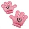 Disney Plush Hands - Mickey Mitts Gloves - Pink Metallic - Black Details -Disney 400007572713
