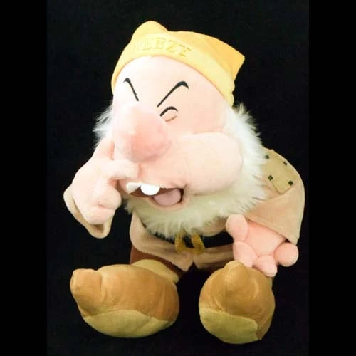 Disney Plush - Snow White And The Seven Dwarfs - Sneezy - 12'' 3 Disney Plush - Snow White And The Seven Dwarfs - Sneezy - 12''