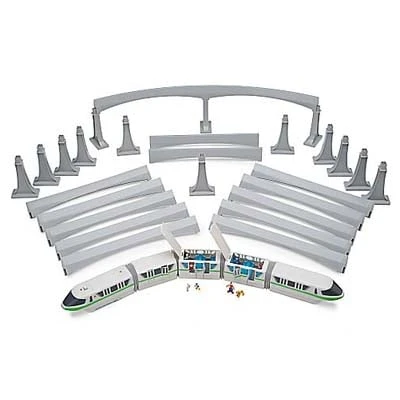 Disney Figurine Set - Walt Disney World Monorail Train Playset - Green 5 Disney Figurine Set - Walt Disney World Monorail Train Playset - Green - Image 3