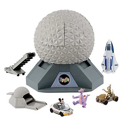 Disney Figurine Set - Monorail - Spaceship Earth Epcot - RETIRED 4 Disney Figurine Set - Monorail - Spaceship Earth Epcot - RETIRED - Image 2