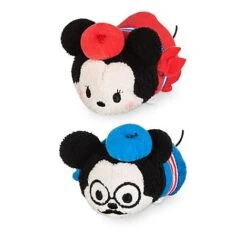Disney Tsum Tsum Mini 3 1 / 2" Plush Set - Mickey & Minnie Mouse - Paris