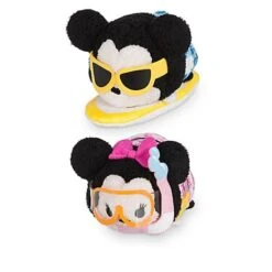 Disney Tsum Tsum Mini 3 1 / 2" Plush Set - Mickey & Minnie - Hawaii