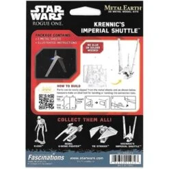 Disney 3D Model Kit - Star Wars Metal Earth - Shuttle 9 Disney 3D Model Kit - Star Wars Metal Earth - Shuttle -Disney 60889b