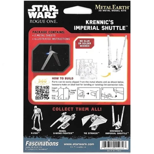 Disney 3D Model Kit - Star Wars Metal Earth - Shuttle 5 Disney 3D Model Kit - Star Wars Metal Earth - Shuttle - Image 3