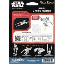 Disney 3D Model Kit - Star Wars Metal Earth - U Wing Fighter -Disney 61392a