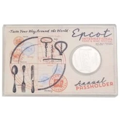 Disney Collectible Coin - 2017 Epcot Food And Wine Festival Passholder