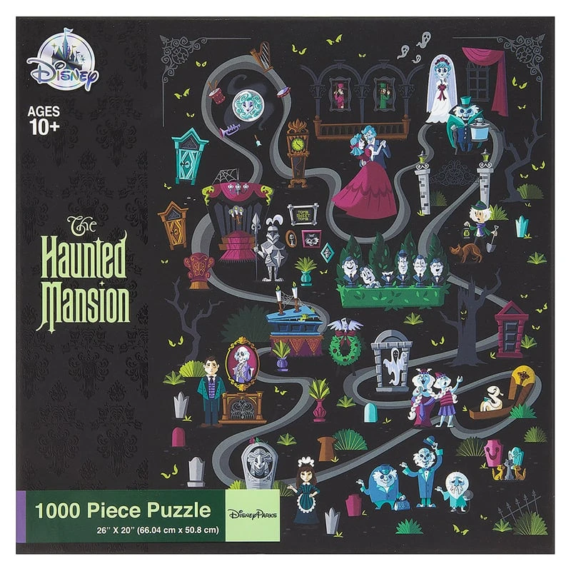 Disney Parks Puzzle - The Haunted Mansion - 1000 Pc 4 Disney Parks Puzzle - The Haunted Mansion - 1000 Pc - Image 2