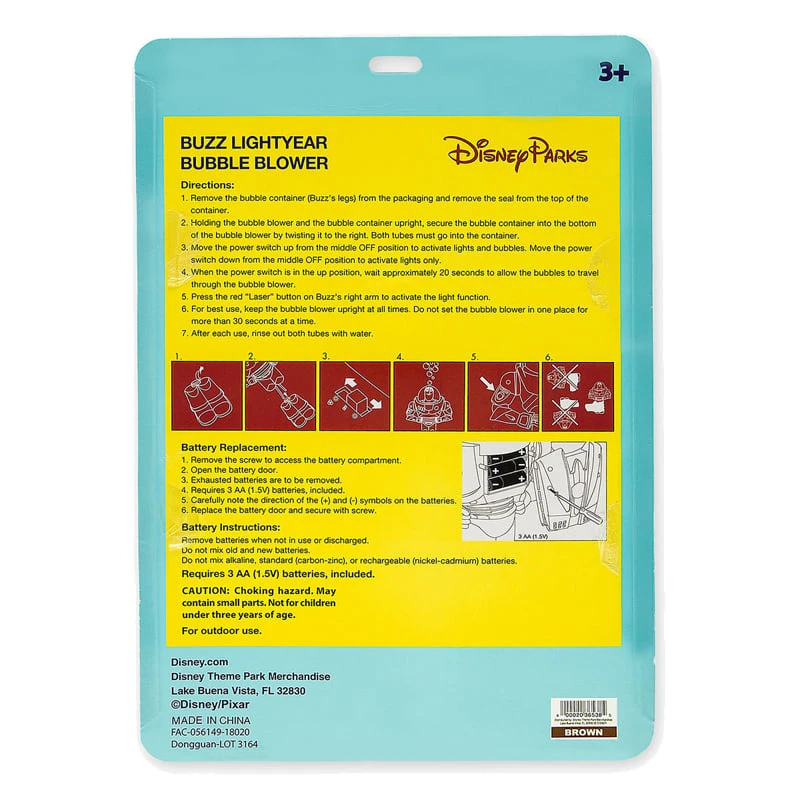 Disney Toy - Character Bubble Glow Wand - Toy Story - Buzz Lightyear 6 Disney Toy - Character Bubble Glow Wand - Toy Story - Buzz Lightyear - Image 4