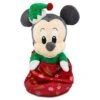 Disney Babies Plush - Baby Holiday Mickey With Blanket Pouch - 1st Christmas