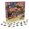 Disney Thomas Kinkade Puzzle - Mickey And Minnie Sweetheart Cafe -Disney 71611 s1