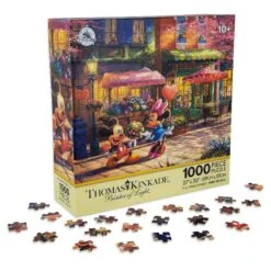 Disney Thomas Kinkade Puzzle - Mickey And Minnie Sweetheart Cafe