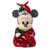 Disney Babies Plush - Baby Holiday Mickey With Blanket Pouch - 1st Christmas Castle -Disney 78360 1s