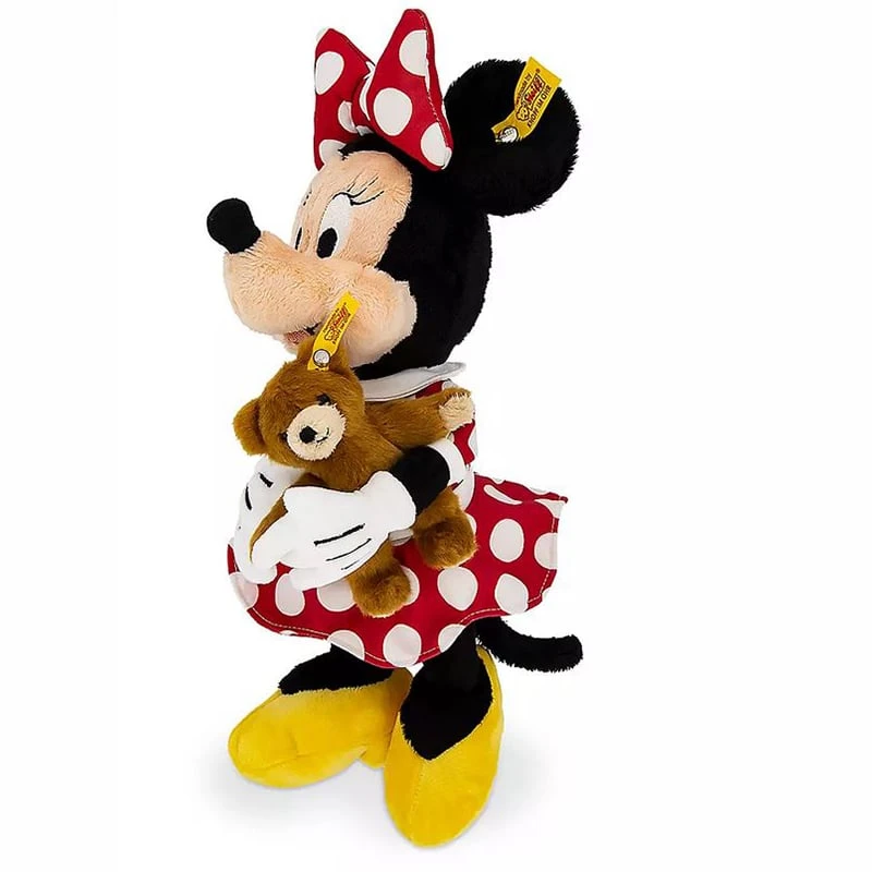 Disney Plush - Minnie Mouse W/ Teddy Bear By Steiff - 12'' 4 Disney Plush - Minnie Mouse W/ Teddy Bear By Steiff - 12'' - Image 2