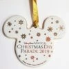 Disney Disc Ornament - Mickey Mouse Ears Icon - Christmas Day Parade 2019
