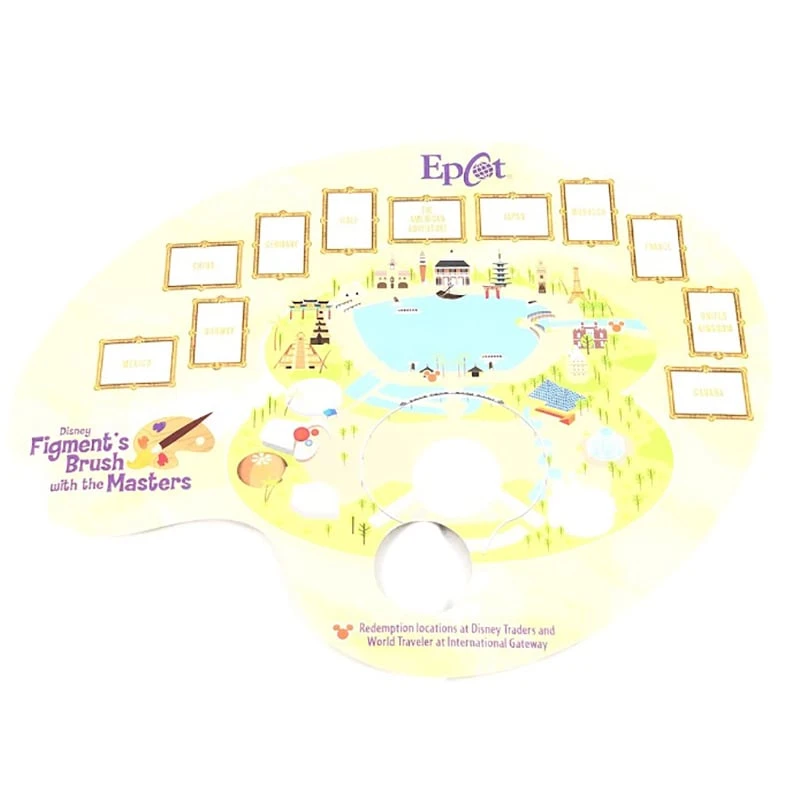 Disney Puzzle W/ Map & Stickers - Figment's Brush With The Masters - Festival Of The Arts 2020 5 Disney Puzzle W/ Map & Stickers - Figment's Brush With The Masters - Festival Of The Arts 2020 - Image 3