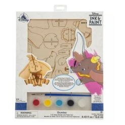 Disney 3D Wood Model & Paint Set - Dumbo - Ink & Paint -Disney 80509 4