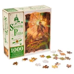 Disney Parks Signature Puzzle - Indiana Jones Adventure - Temple Of The Forbidden Eye - 25th Anniversary