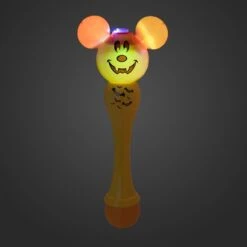 Disney Toy - Light-Up Bubble Wand - Mickey Mouse Halloween Pumpkin -Disney 82889 2s