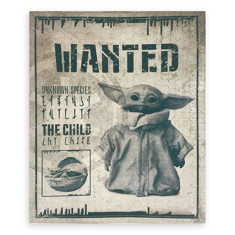 Disney Puzzle - Star Wars - The Mandalorian - The Child - Wanted Poster 4 Disney Puzzle - Star Wars - The Mandalorian - The Child - Wanted Poster - Image 2