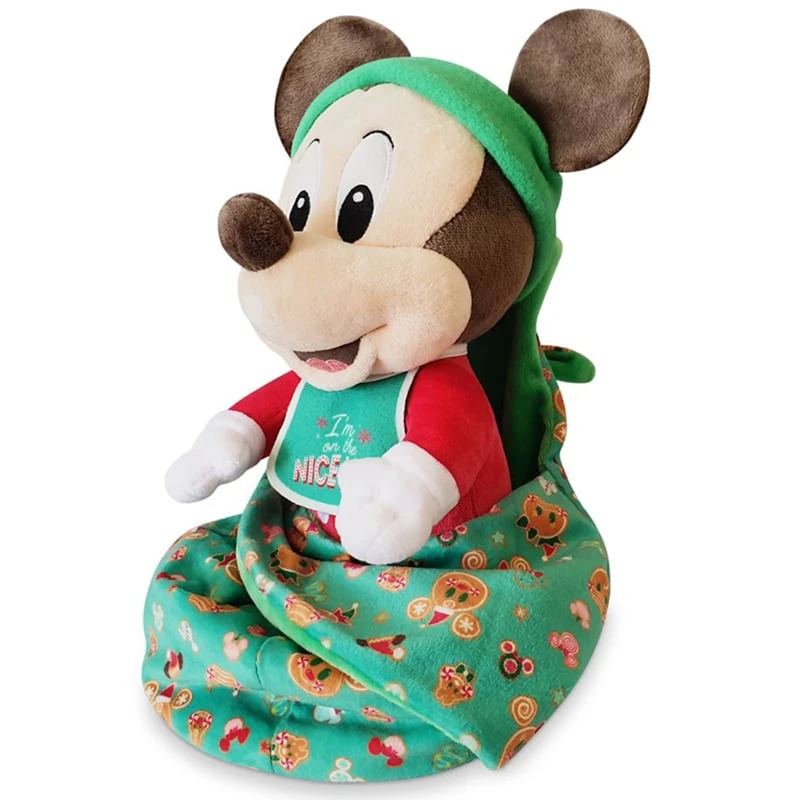 Disney Babies Plush In Pouch - Holiday Baby Collection - Mickey Mouse 4 Disney Babies Plush In Pouch - Holiday Baby Collection - Mickey Mouse - Image 2