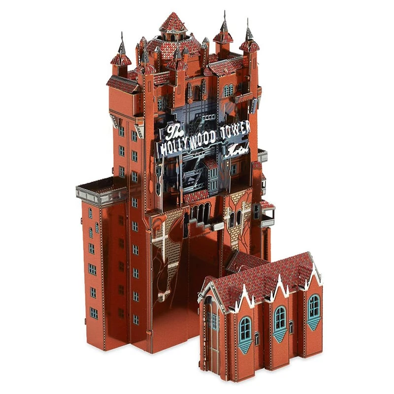 Disney 3D Metal Earth Model Kit - Hollywood Tower Of Terror Hotel 4 Disney 3D Metal Earth Model Kit - Hollywood Tower Of Terror Hotel - Image 2