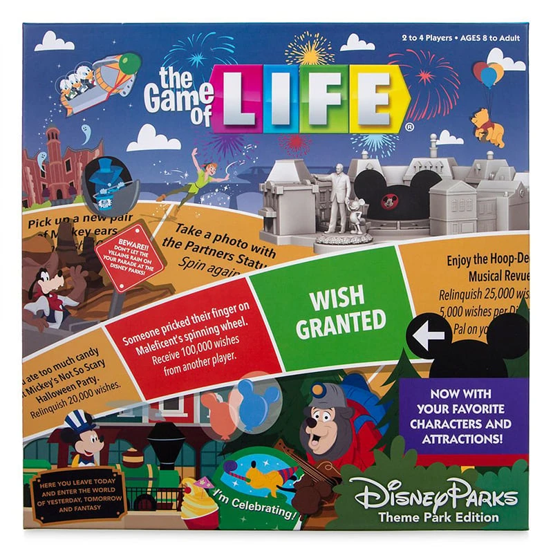 Disney Board Game - Disney Parks Theme Park Edition - The Game Of Life 3 Disney Board Game - Disney Parks Theme Park Edition - The Game Of Life