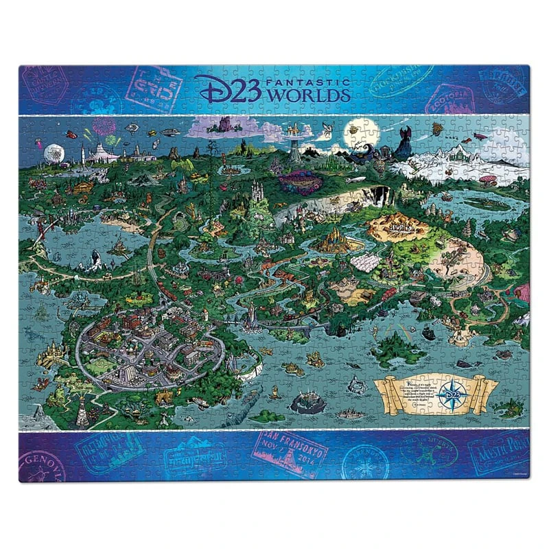 Disney Fan Club Puzzle - D23 Fantastic Worlds - 1000 Pieces 3 Disney Fan Club Puzzle - D23 Fantastic Worlds - 1000 Pieces