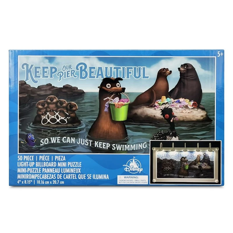 Disney Parks Puzzle - Light-Up Billboard - Finding Dory Sea Lions 3 Disney Parks Puzzle - Light-Up Billboard - Finding Dory Sea Lions