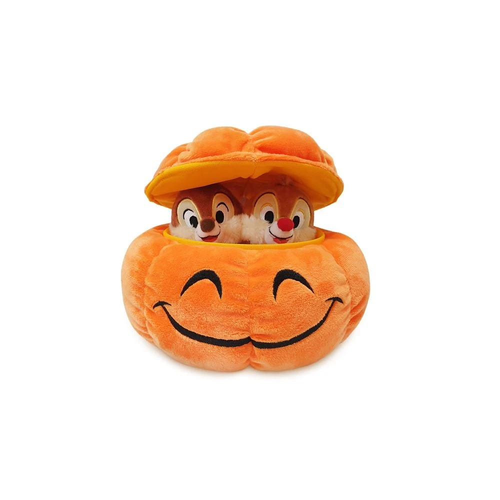 Disney Plush Set - Halloween Chip And Dale Pumpkin 3 Disney Plush Set - Halloween Chip And Dale Pumpkin
