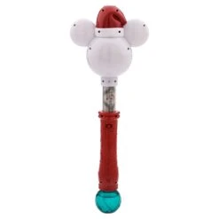 Disney Bubble Wand - Santa Mickey Light Up Singing Snow Wand -Disney 97345s3