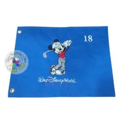 Disney Golf Pin Flag - Mickey Mouse - Walt Disney World Golf Logo - Blue