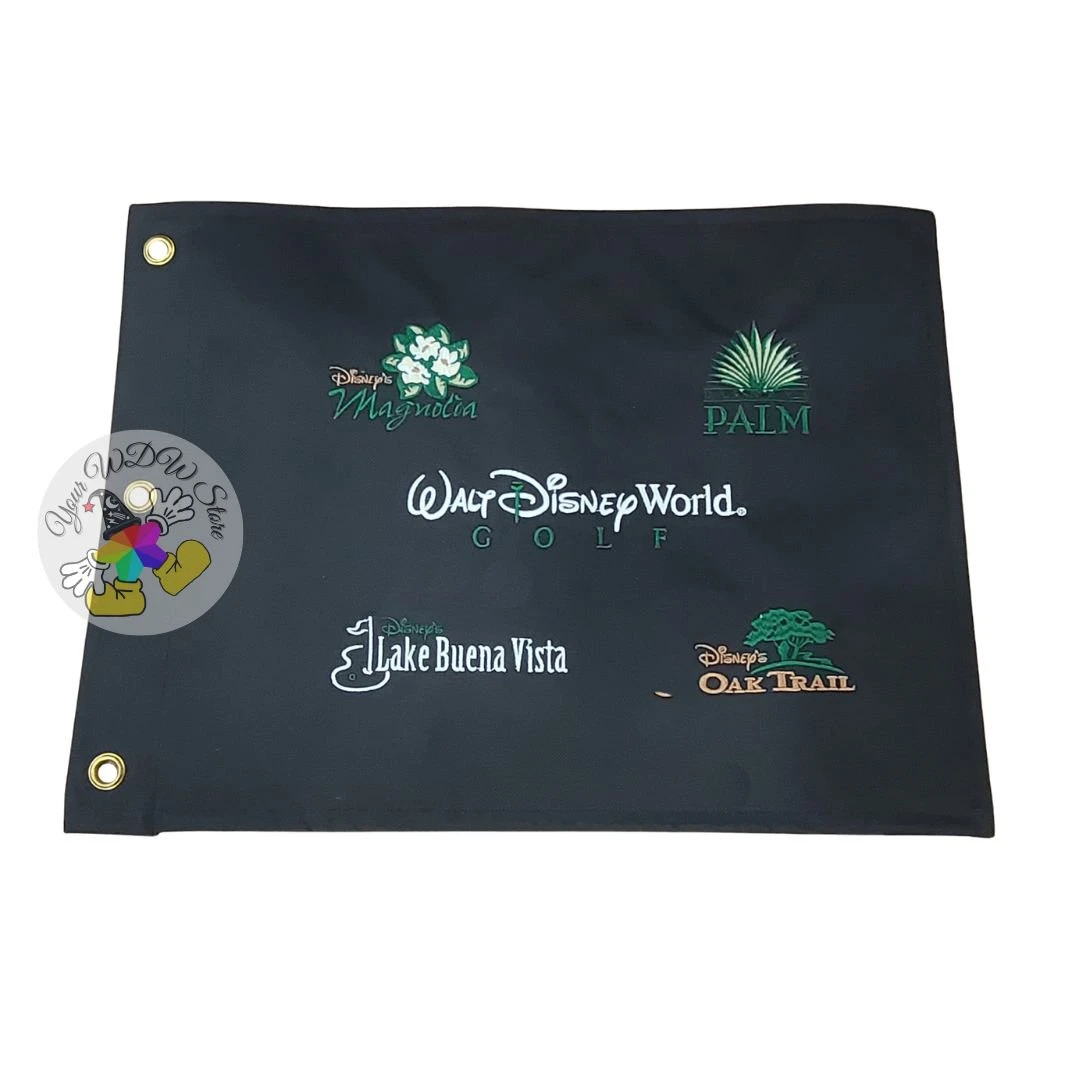 Disney Golf Pin Flag - Walt Disney World Golf Golf Course Logos - Black 2 Disney Golf Pin Flag - Walt Disney World Golf Golf Course Logos - Black